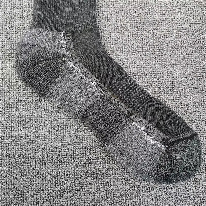 Fall Winter Merino Wool Socks Men Women Hiking Socks Merino Wool Socks Thermal Warmest Breathable Odor Resistance Size 41-46