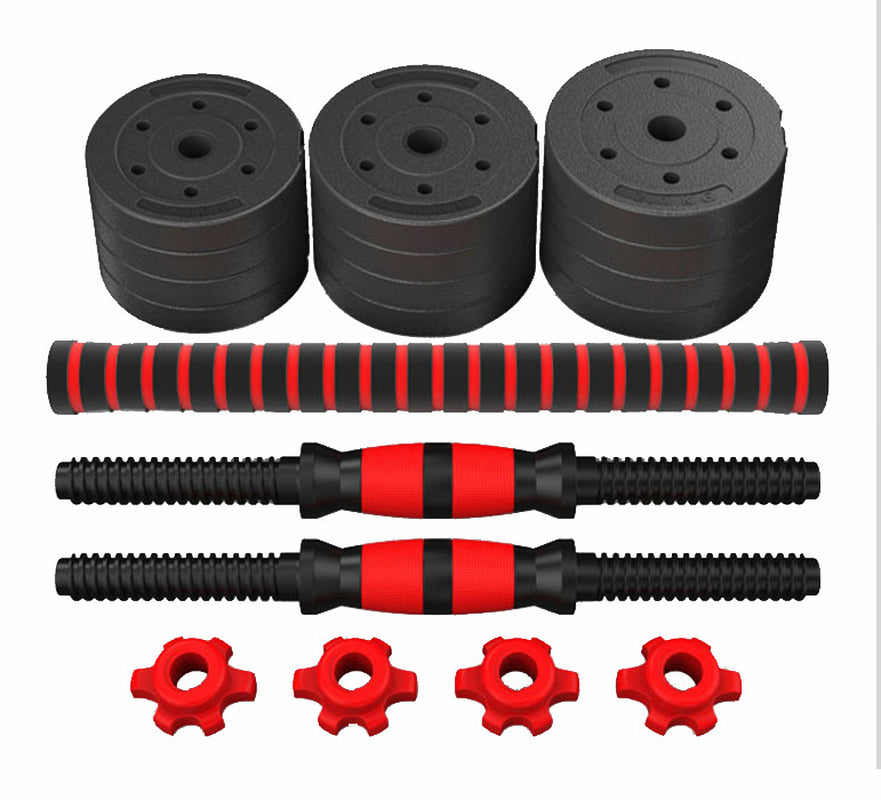 Adjustable and Removable Rubber-Coated Cement for Household Fitness Dumbbells
