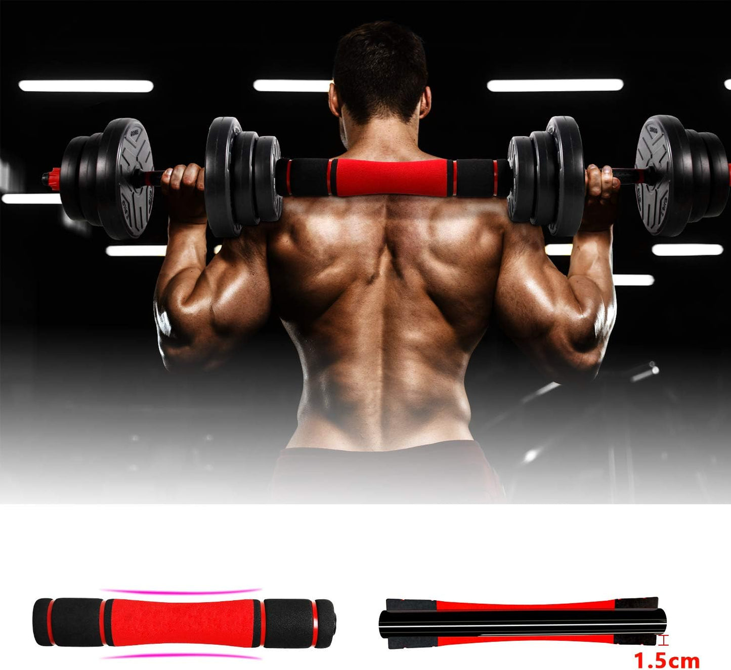 Haltère Réglable, Haltères Musculation 20/25/30/40KG Pour Adaptés Au Fitness À Domicile Et À La Musculation-Zerro