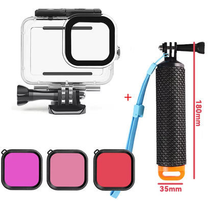 60M Waterproof Case for  Hero 13 12 11 10 9 Underwater Diving Housing Cover for Go Pro Hero 9 10 11 12 13 Accessories