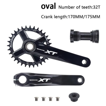 XT Hollowtech Mtb Crank Arms for Bicycle Crankset Integrated Candle Pe 2 Crowns Mountain Bike Connecting Rods 104 Bcd