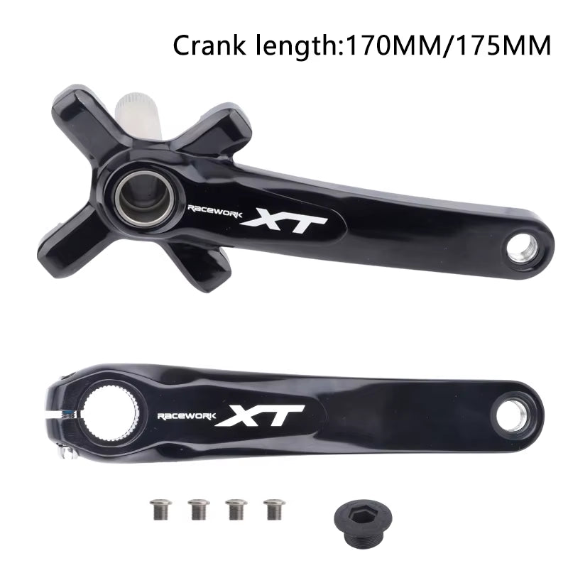 XT Hollowtech Mtb Crank Arms for Bicycle Crankset Integrated Candle Pe 2 Crowns Mountain Bike Connecting Rods 104 Bcd