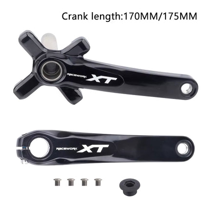 XT Hollowtech Mtb Crank Arms for Bicycle Crankset Integrated Candle Pe 2 Crowns Mountain Bike Connecting Rods 104 Bcd