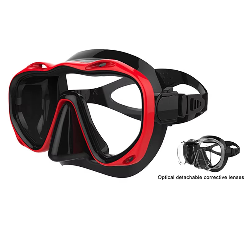 Diving Mask Fins and Snorkel Set Swim Diving Accessories anti Fog Tempered Lens Diving Mask Goggles