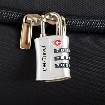 Cadenas TSA Pour Valise. Cadenas Code 3 Chiffres ABS Antivol Pour Bagages Casier Rangement Tente Camping.Bagages Combinaison Usa.Accessoires Voyage Avion. Serrure Valise 1 Argent