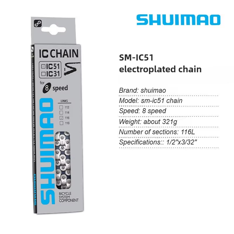 6/7/8/9/10/11/12 Speed Bicycle Chain 10V 11V 12V 116/126L MTB Mountain Bike Original Chains Bicycle Parts Bike Accessories