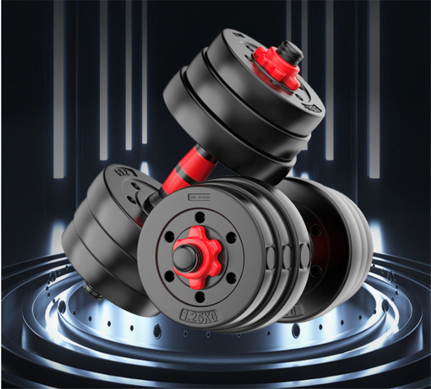 Adjustable and Removable Rubber-Coated Cement for Household Fitness Dumbbells