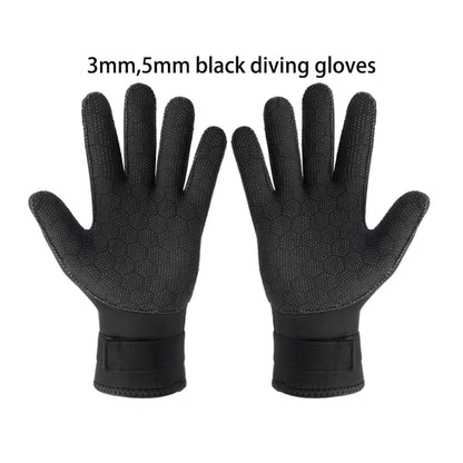 DIVESTAR 3Mm 5Mm Neoprene Camouflage Black Thermal anti Slip Flexible Diving Surfing Gloves for Men Women Kids