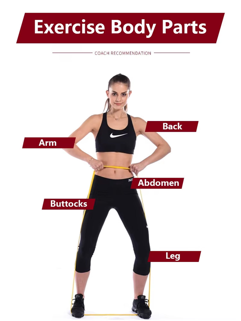 Elastic Rubber Bands Natural Latex, Unisex Expanders, Pilates Fitness Equipment, Resistance and Strength Training Extender
