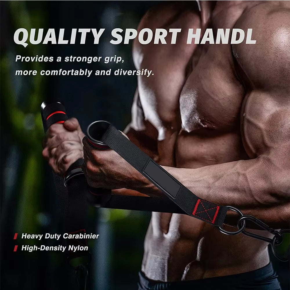 Exercise Handle Gym Resistance Bands Foam Handles Fitness Equipment for Pilates Yoga Strength Trainer Anti-Slip Grip Home Gym