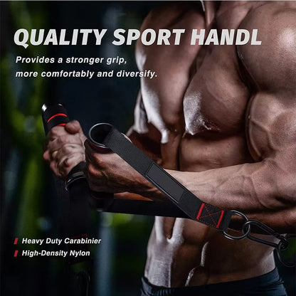 Exercise Handle Gym Resistance Bands Foam Handles Fitness Equipment for Pilates Yoga Strength Trainer Anti-Slip Grip Home Gym