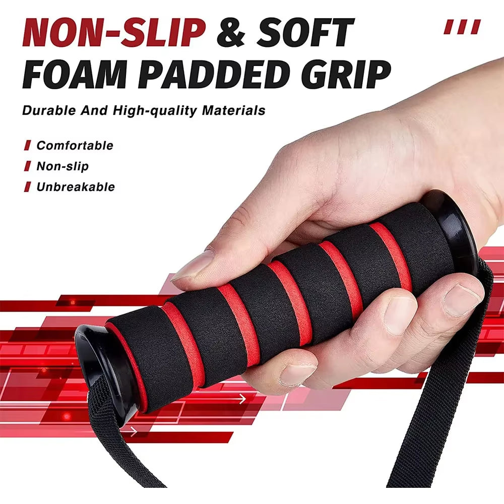Exercise Handle Gym Resistance Bands Foam Handles Fitness Equipment for Pilates Yoga Strength Trainer Anti-Slip Grip Home Gym
