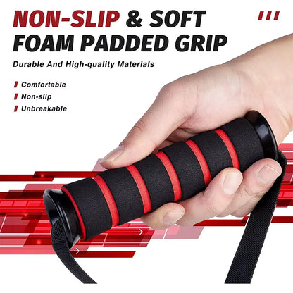 Exercise Handle Gym Resistance Bands Foam Handles Fitness Equipment for Pilates Yoga Strength Trainer Anti-Slip Grip Home Gym