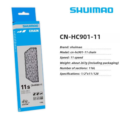 6/7/8/9/10/11/12 Speed Bicycle Chain 10V 11V 12V 116/126L MTB Mountain Bike Original Chains Bicycle Parts Bike Accessories