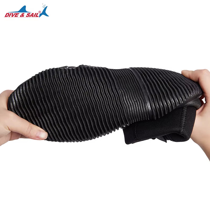 DIVE&SAIL Professional 5Mm Warm Shoes anti Slip Vulcanized Swimming Scuba Diving Neoprene Boots for Watersports Surfing