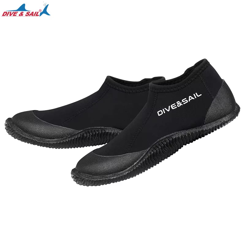 DIVE&SAIL 3Mm Neoprene Surf Dive Water Shoes Botas De Neopreno Low Cut Scuba Diving Wetsuit Boots for Men Women