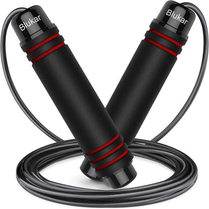 Corde À Sauter, Speed Jump Rope Réglable Pour Hommes & Femmes , Roulements À Billes En Acier, Poignées Antidérapantes En Mousse, Câble En Acier Pour Fitness, Crossfit, Sport, Boxe, GYM