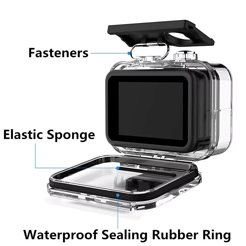 60M Waterproof Case for  Hero 13 12 11 10 9 Underwater Diving Housing Cover for Go Pro Hero 9 10 11 12 13 Accessories