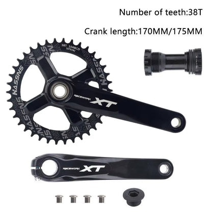 XT Hollowtech Mtb Crank Arms for Bicycle Crankset Integrated Candle Pe 2 Crowns Mountain Bike Connecting Rods 104 Bcd