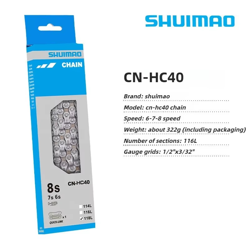 6/7/8/9/10/11/12 Speed Bicycle Chain 10V 11V 12V 116/126L MTB Mountain Bike Original Chains Bicycle Parts Bike Accessories