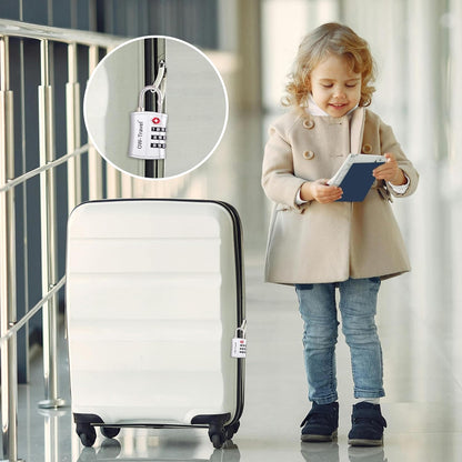 Cadenas TSA Pour Valise. Cadenas Code 3 Chiffres ABS Antivol Pour Bagages Casier Rangement Tente Camping.Bagages Combinaison Usa.Accessoires Voyage Avion. Serrure Valise 1 Argent