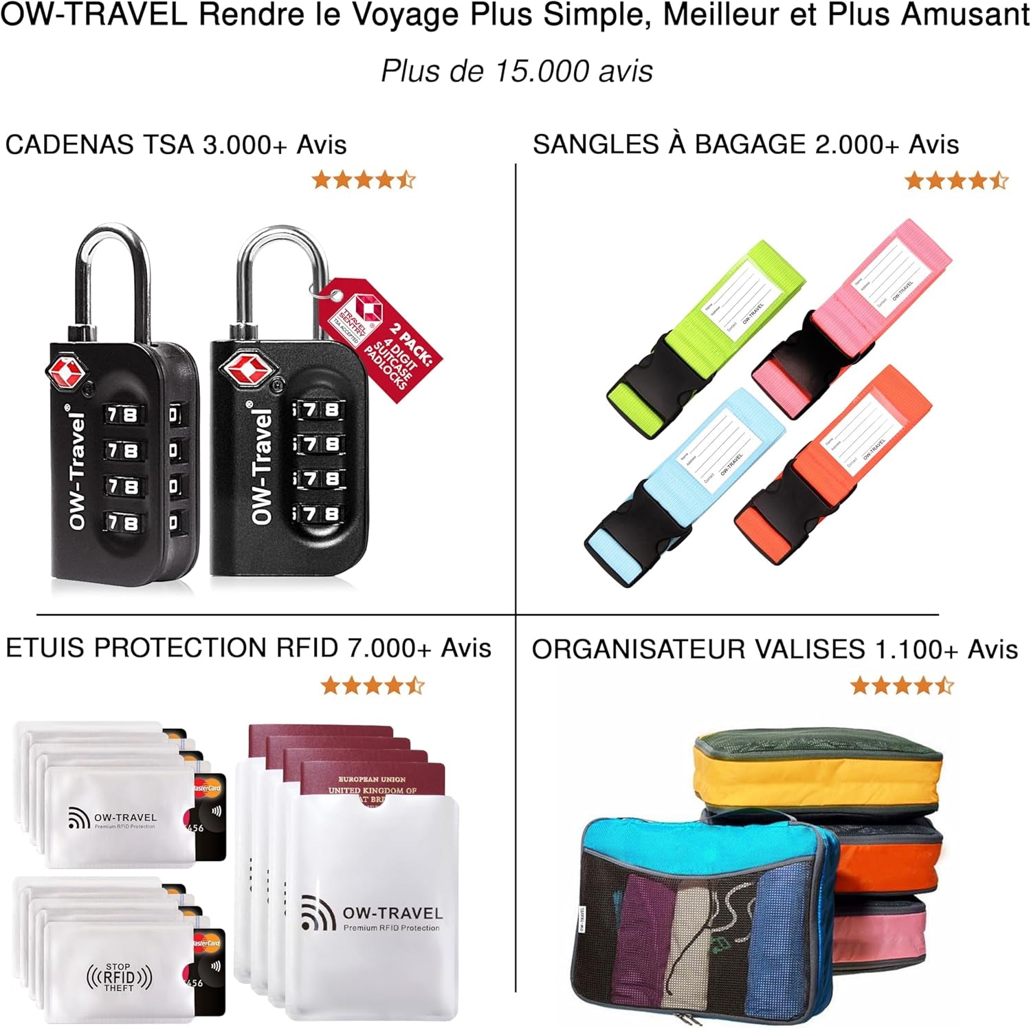 Cadenas TSA Pour Valise. Cadenas Code 3 Chiffres ABS Antivol Pour Bagages Casier Rangement Tente Camping.Bagages Combinaison Usa.Accessoires Voyage Avion. Serrure Valise 1 Argent