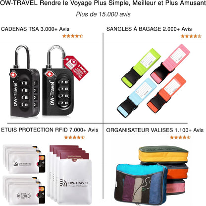 Cadenas TSA Pour Valise. Cadenas Code 3 Chiffres ABS Antivol Pour Bagages Casier Rangement Tente Camping.Bagages Combinaison Usa.Accessoires Voyage Avion. Serrure Valise 1 Argent