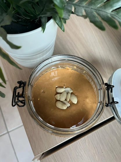 Beurre de cacahuète 100% naturel 300g, sans sucre sans huile et fait maison, pâte à tartiner, smoothie gourmand ou un bol bien nourrissant !