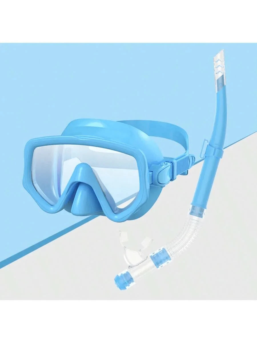Diving Mask Snorkel Set for Adults Tempered Glass Scuba Professional Panoramic Snorkeling Gear Swimming Training Snorkel Kit
