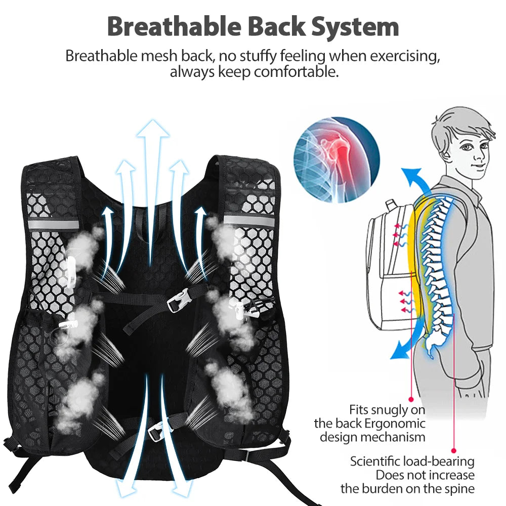 Hydration Vest Running Backpacks - Lightweight and Breathable 