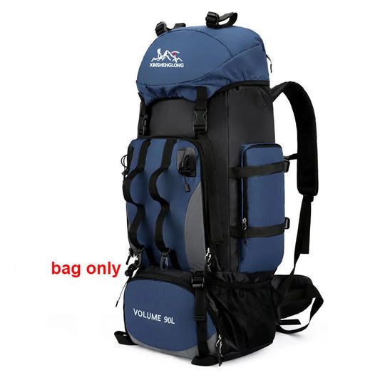 90L Waterproof Hiking Camping Backpack 
