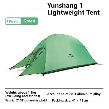 Camping Tent for 1 or 2 or 3 Persons with 3000mm or 4000mm waterproof