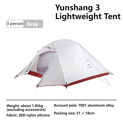 Camping Tent for 1 or 2 or 3 Persons with 3000mm or 4000mm waterproof