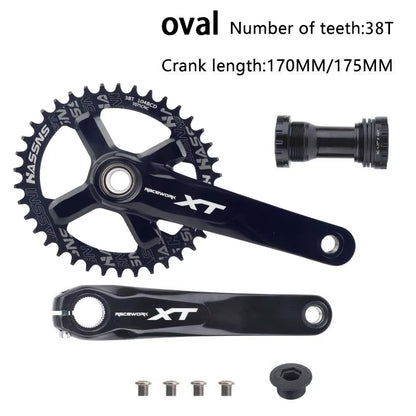 XT Hollowtech Mtb Crank Arms for Bicycle Crankset Integrated Candle Pe 2 Crowns Mountain Bike Connecting Rods 104 Bcd