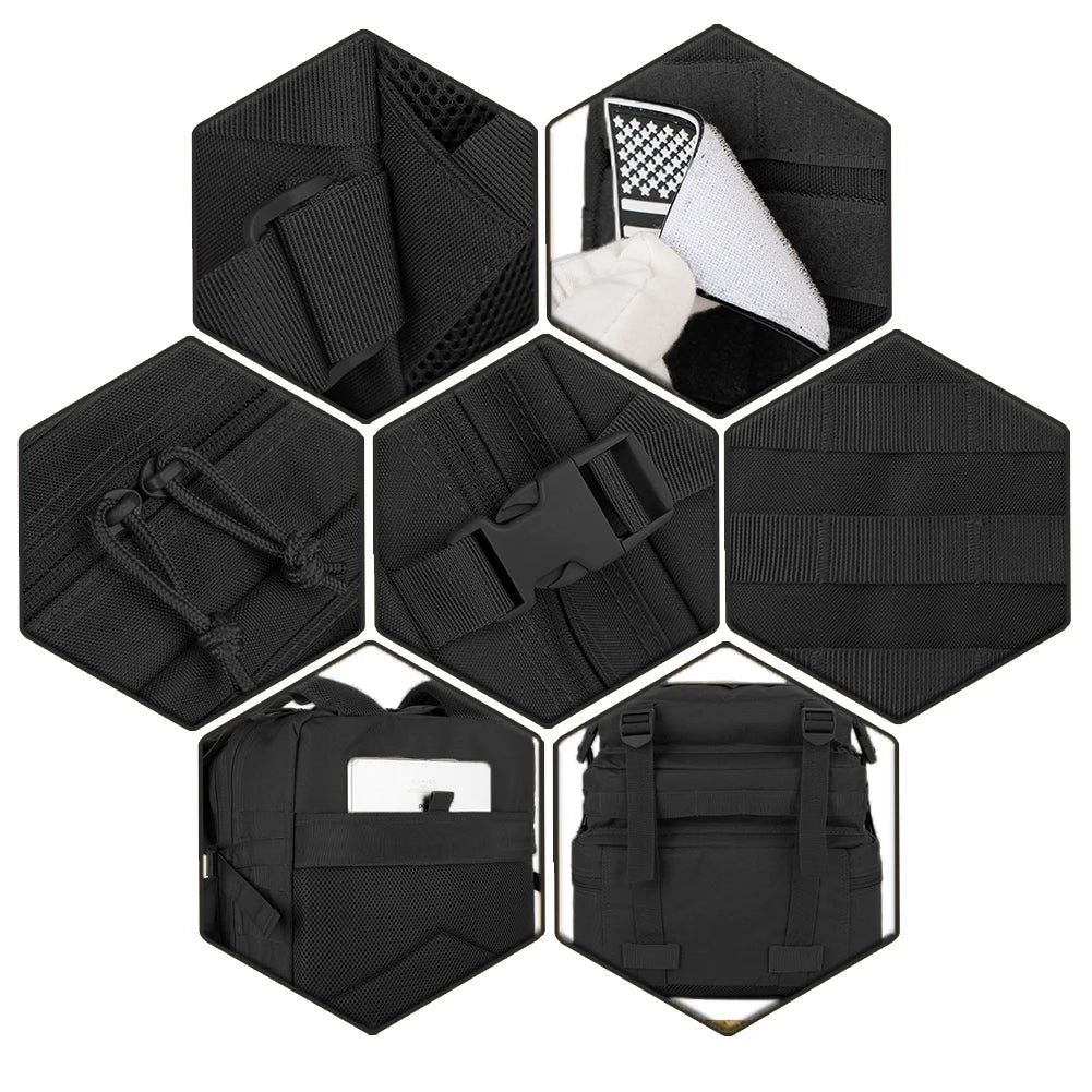 30/50L Tactical Backpacks Man Traveling Bags Survival Outdoor 3P Assault Pack EDC Molle Pack Hiking Trekking Hunting Bag