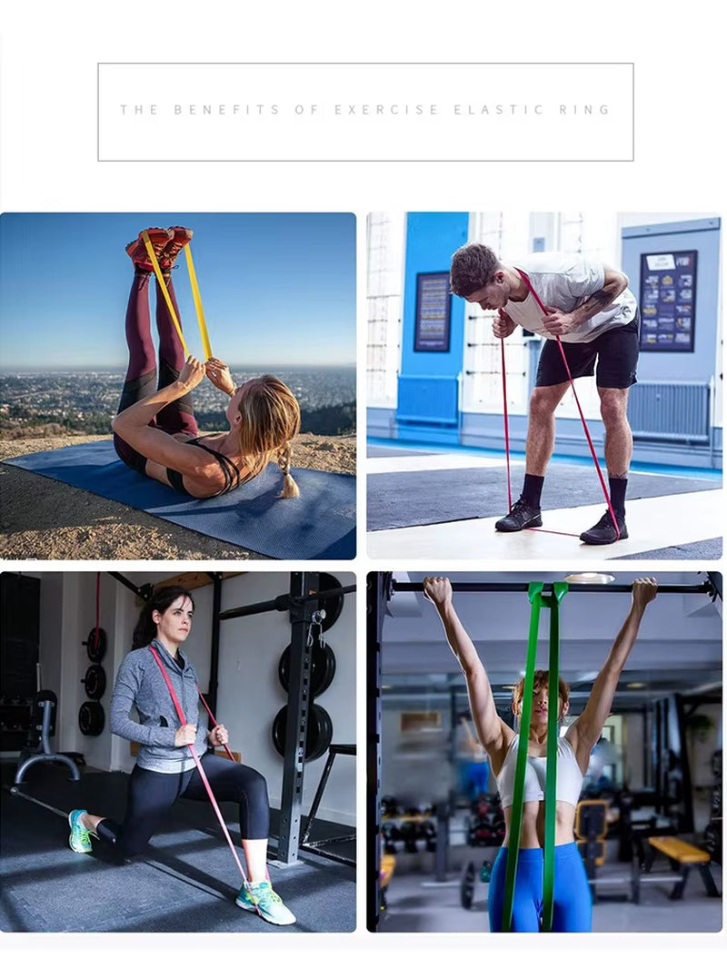Elastic Rubber Bands Natural Latex, Unisex Expanders, Pilates Fitness Equipment, Resistance and Strength Training Extender