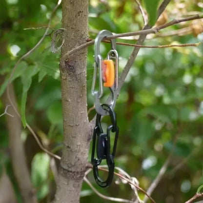 Camping S Type Carabiner with Lock Mini Keychain Hook Anti-Theft Outdoor Camping Backpack Buckle Key-Lock Camping Supplies