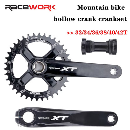 XT Hollowtech Mtb Crank Arms for Bicycle Crankset Integrated Candle Pe 2 Crowns Mountain Bike Connecting Rods 104 Bcd