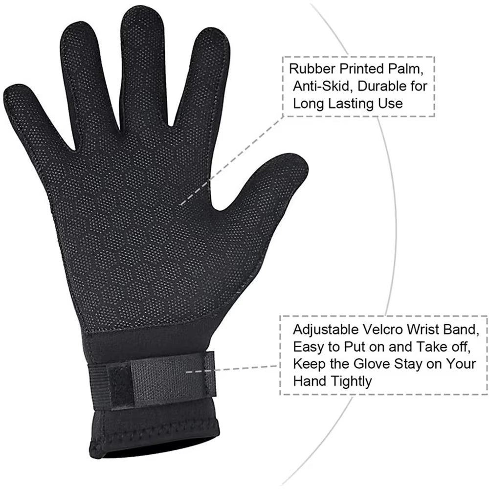 Diving Gloves - Neoprene 3Mm 5Mm