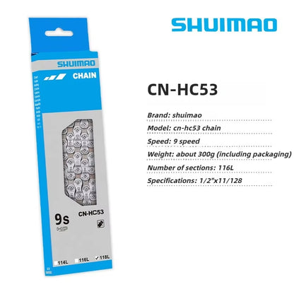 6/7/8/9/10/11/12 Speed Bicycle Chain 10V 11V 12V 116/126L MTB Mountain Bike Original Chains Bicycle Parts Bike Accessories