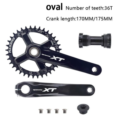 XT Hollowtech Mtb Crank Arms for Bicycle Crankset Integrated Candle Pe 2 Crowns Mountain Bike Connecting Rods 104 Bcd